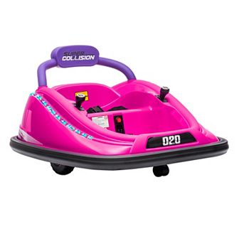Aosom 12V Bumper Car for Kids with Remote, 360° Electric Ride-on Toy