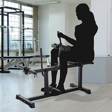 Soozier Seated Calf Raise Machine Home Gym Strength Training Equipment Exercise