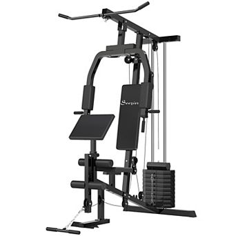 Soozier Home Gym Machine with Leg Developer and 264 lbs Weight Capacity