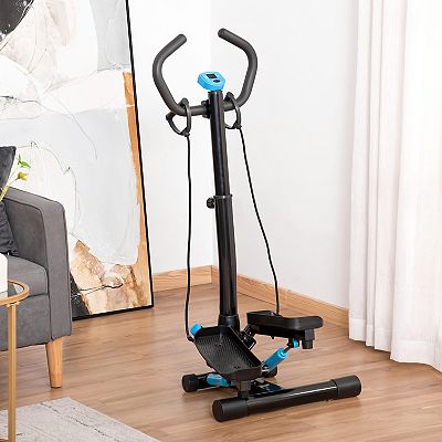 Stepping Exercise Machine Home Gym Full Body Workout Stepper W Elastic Bands