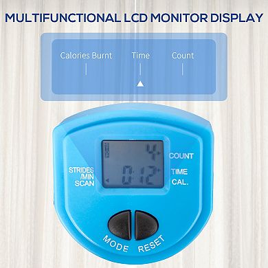 Soozier Stair Stepper Cardio Home Gym Fitness Machine w/ Height Adjustable Bars