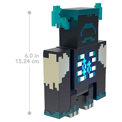 Mattel Minecraft Toys Warden Figure With Lights, Sounds & Accessories