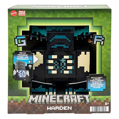 Mattel Minecraft Toys Warden Figure With Lights, Sounds & Accessories