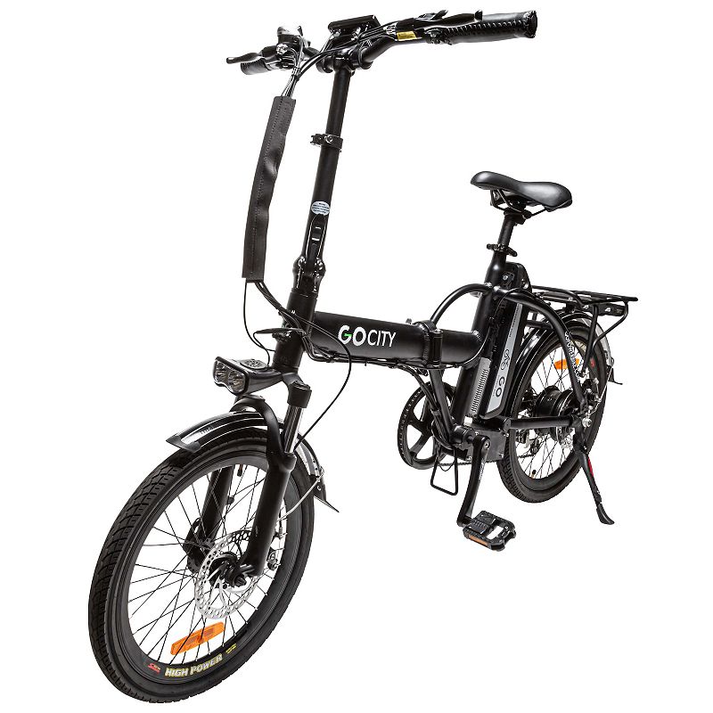 GoPowerBike Gopowerbike GoCity Foldable Electric Bike, Black