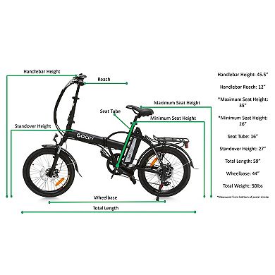 GoPowerBike Gopowerbike GoCity Foldable Electric Bike