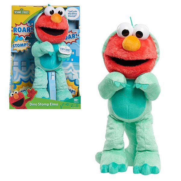 Just Play Sesame Street Dino Stomp Elmo Plush Toy