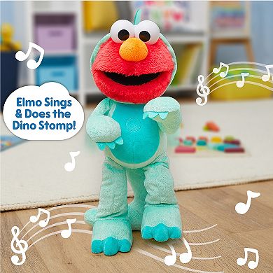 Just Play Sesame Street Dino Stomp Elmo Plush Toy