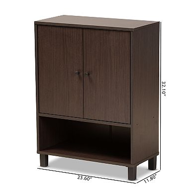 Baxton Studio Rossin Shoe Cabinet Floor Decor