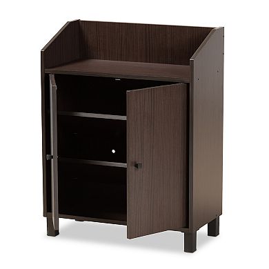 Baxton Studio Rossin Shoe Cabinet