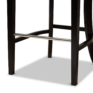 Baxton Studio Aldon Bar Stool 2-piece Set