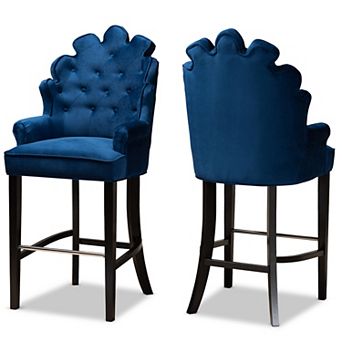 Baxton Studio Chloe Bar Stool 2 pc Set
