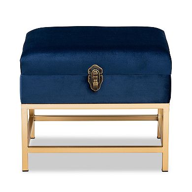 Baxton Studio Aliana Storage Ottoman