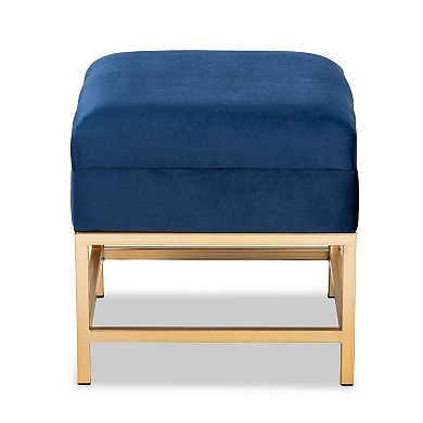 Baxton Studio Aliana Storage Ottoman