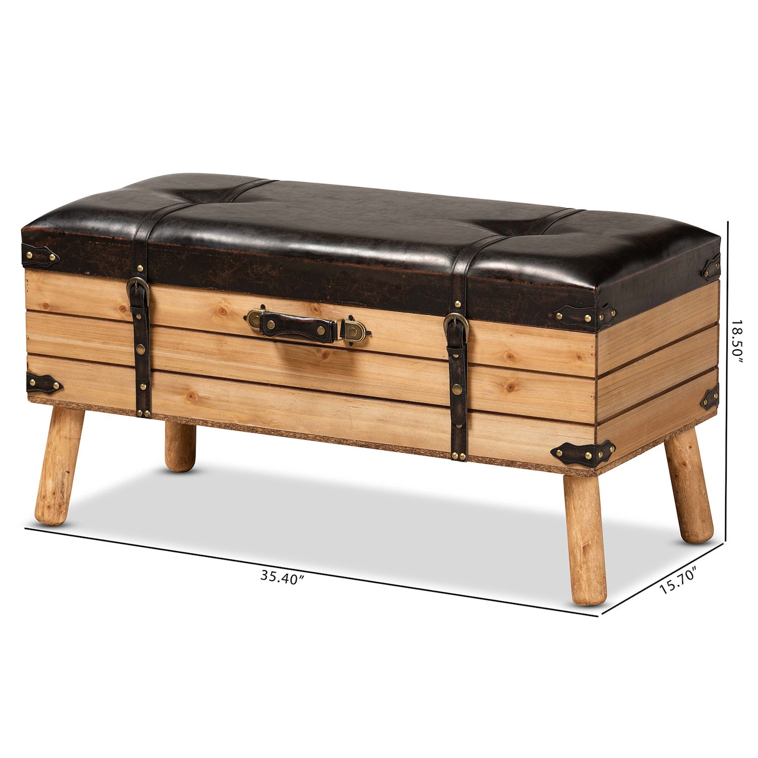 Baxton Studio Amena Large Storage Ottoman   6022423 ALT99