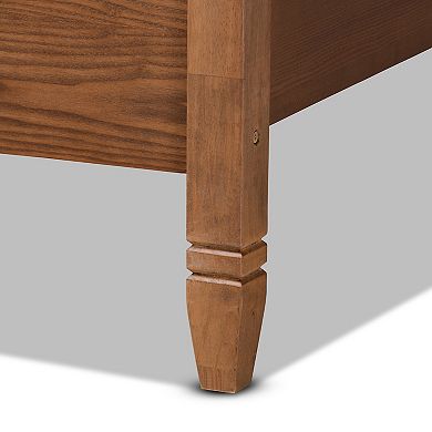 Baxton Studio Malia Faux Rattan Platform Bed