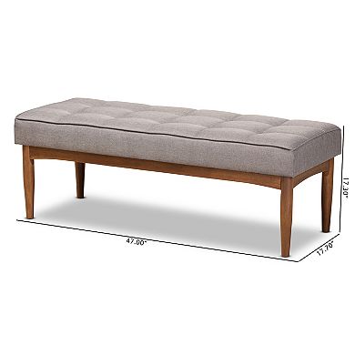 Baxton Studio Sanford Dining Bench