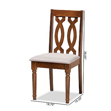 Baxton Studio Cherese Dining Chair 2-piece Set