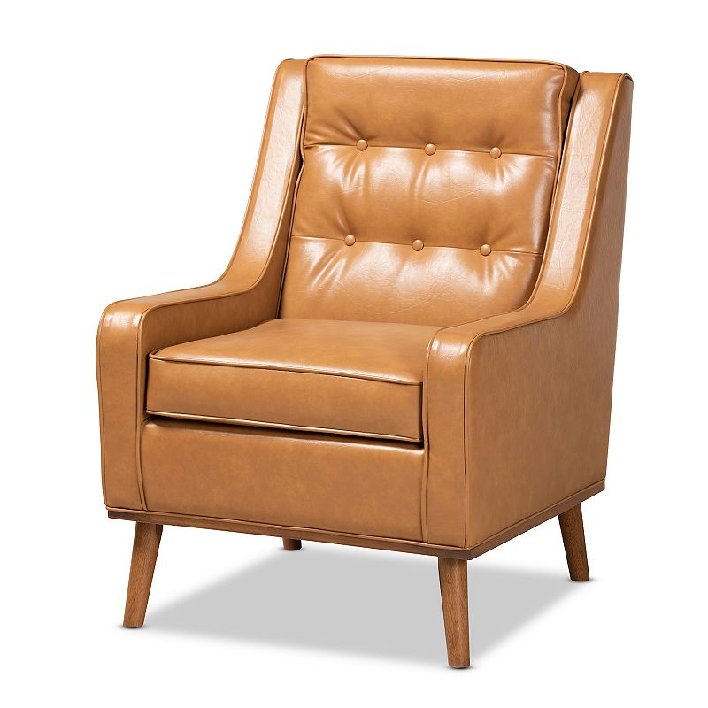 74855411 Baxton Studio Daley Arm Chair, Brown sku 74855411