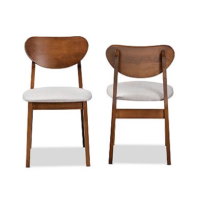 Baxton Studio Damara Dining Chair 2-piece Set