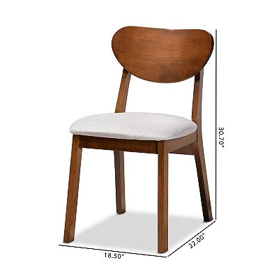 Baxton Studio Damara Dining Chair 2-piece Set