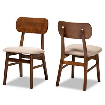 Baxton Studio Euclid Dining Chair 2 pc Set