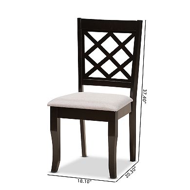 Baxton Studio Verner Dining Chair 2-piece Set