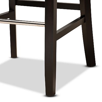 Baxton Studio Daphne Bar Stool 2-piece Set