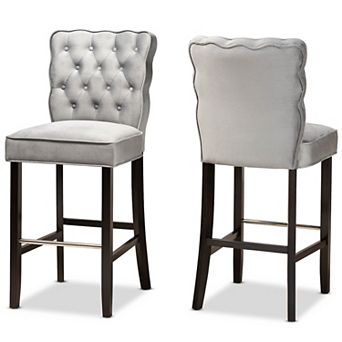 Baxton Studio Daphne Bar Stool 2 pc Set