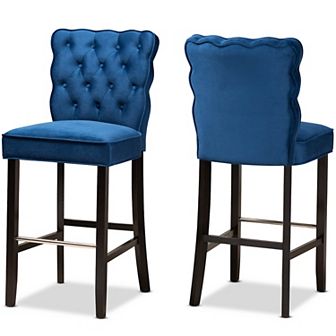 Baxton Studio Daphne Bar Stool 2 pc Set