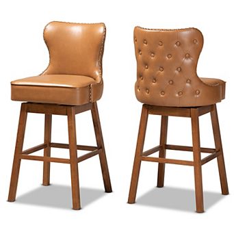 Baxton Studio Gradisca Bar Stool 2 pc Set