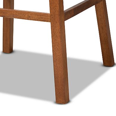 Baxton Studio Gradisca Bar Stool 2-piece Set
