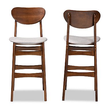 Baxton Studio Katya Bar Stool 2-piece Set