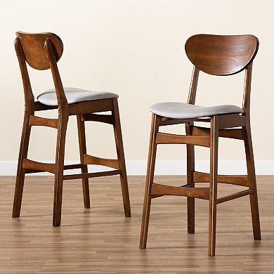 Baxton Studio Katya Bar Stool 2-piece Set