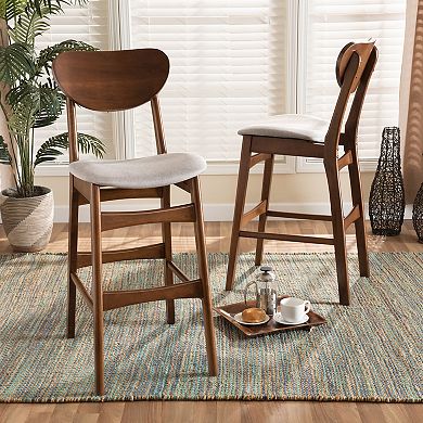 Baxton Studio Katya Bar Stool 2-piece Set