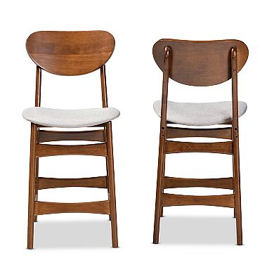 Baxton Studio Katya Counter Stool 2-piece Set