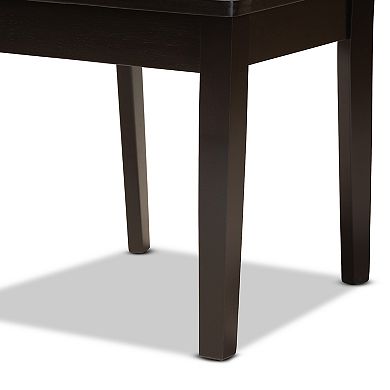 Baxton Studio Ani Dining Table & Chair 5-piece Set