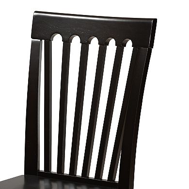 Baxton Studio Erion Dining Chair & Table 7-piece Set