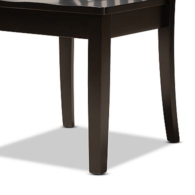 Baxton Studio Erion Dining Chair & Table 7-piece Set