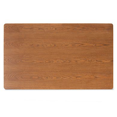 Baxton Studio Sanford Dining Table & Nook Bench 3-piece Set