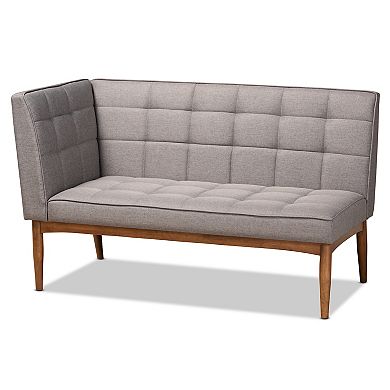 Baxton Studio Sanford Dining Table & Benches 4-piece Set