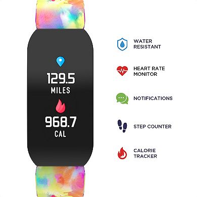 iTouch Active Tie Dye Silicone Strap Smart Watch
