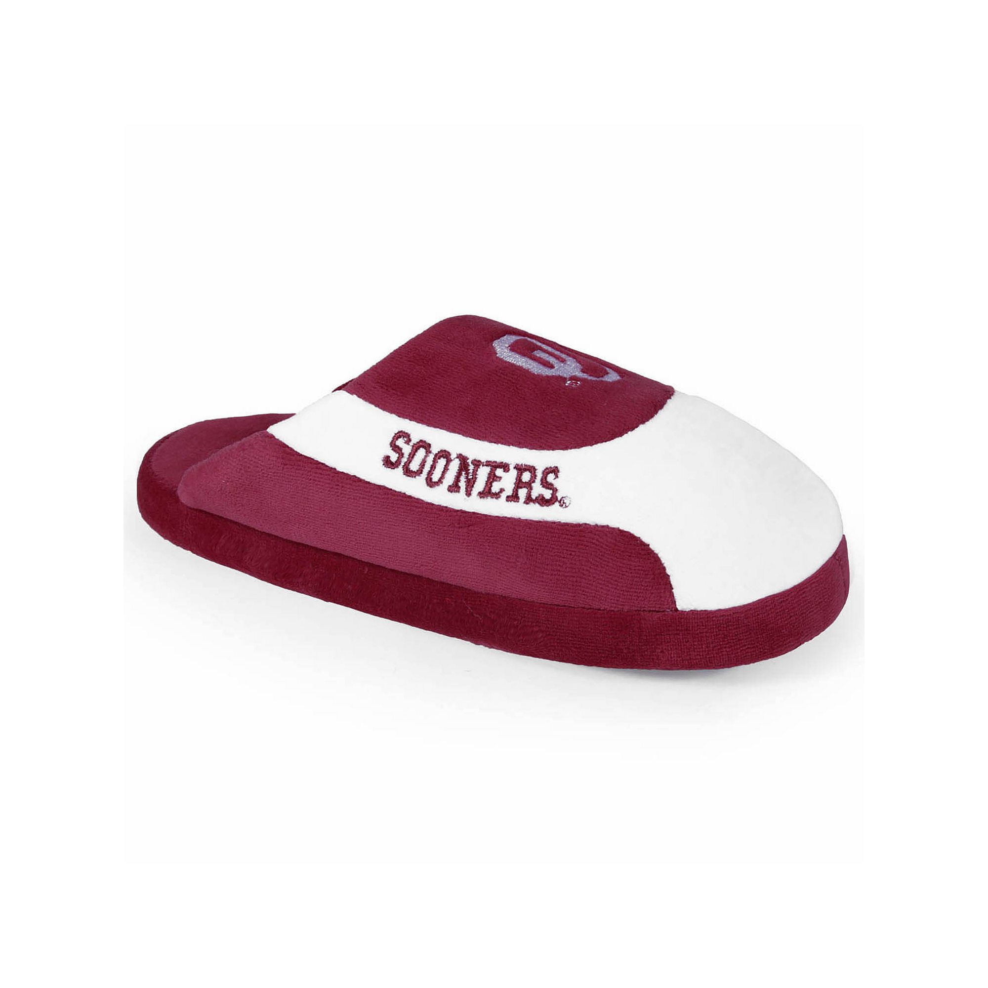 Unisex Oklahoma Sooners Low Pro Stripe Slip-On Slippers, Womens, Size: Lar