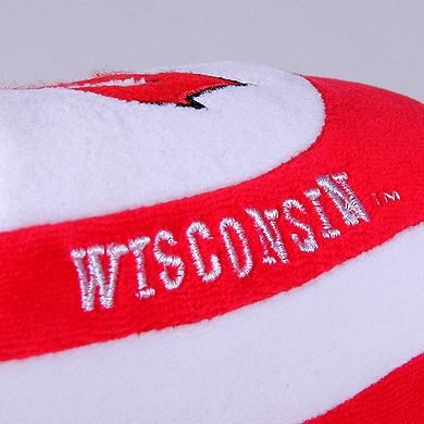 Unisex Wisconsin Badgers Low Pro Stripe Slip-On Slippers