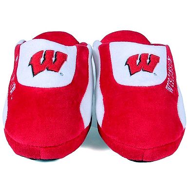 Unisex Wisconsin Badgers Low Pro Stripe Slip-On Slippers