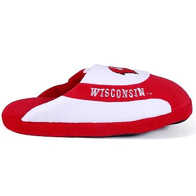 Unisex Wisconsin Badgers Low Pro Stripe Slip-On Slippers