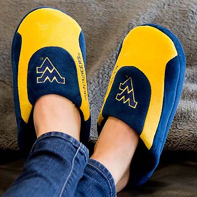 Unisex West Virginia Mountaineers Low Pro Stripe Slip-On Slippers