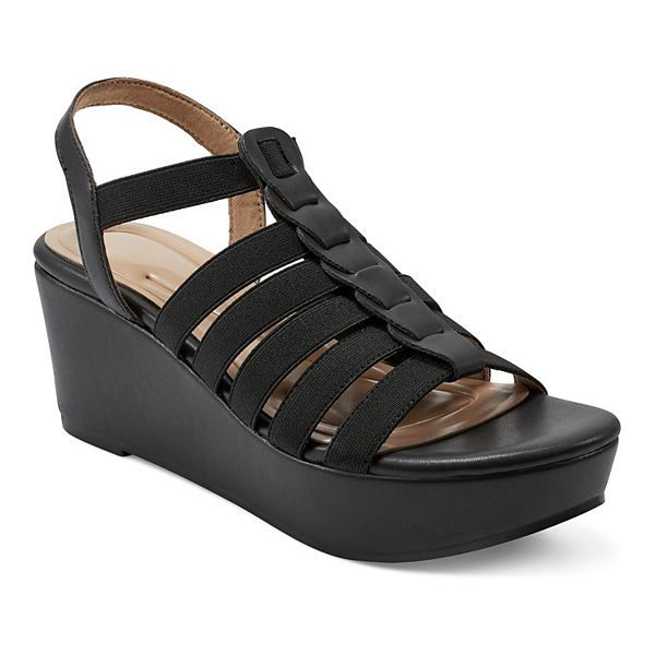 Kohls black hot sale wedge sandals