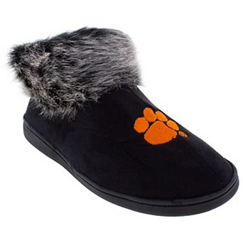Clemson Tigers Women's Faux Fur Boot Slippers