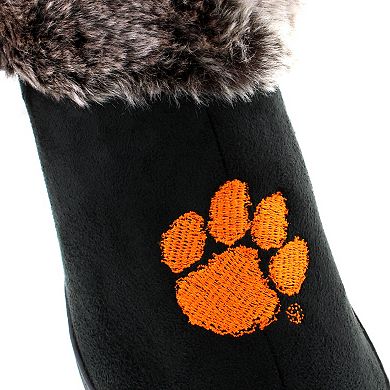 Clemson Tigers Women's Faux Fur Boot Slippers