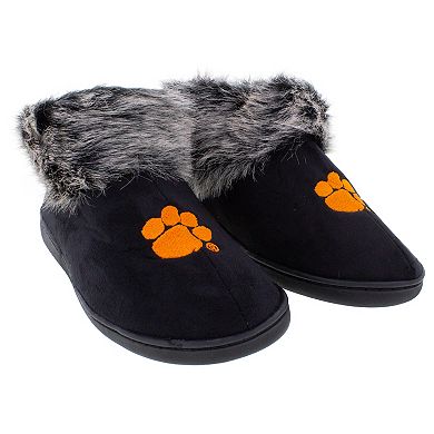 Clemson Tigers Women's Faux Fur Boot Slippers